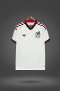 Camiseta México blanca fondo gris