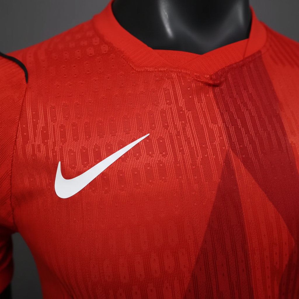Close-up Nike Canadá con fondo gris