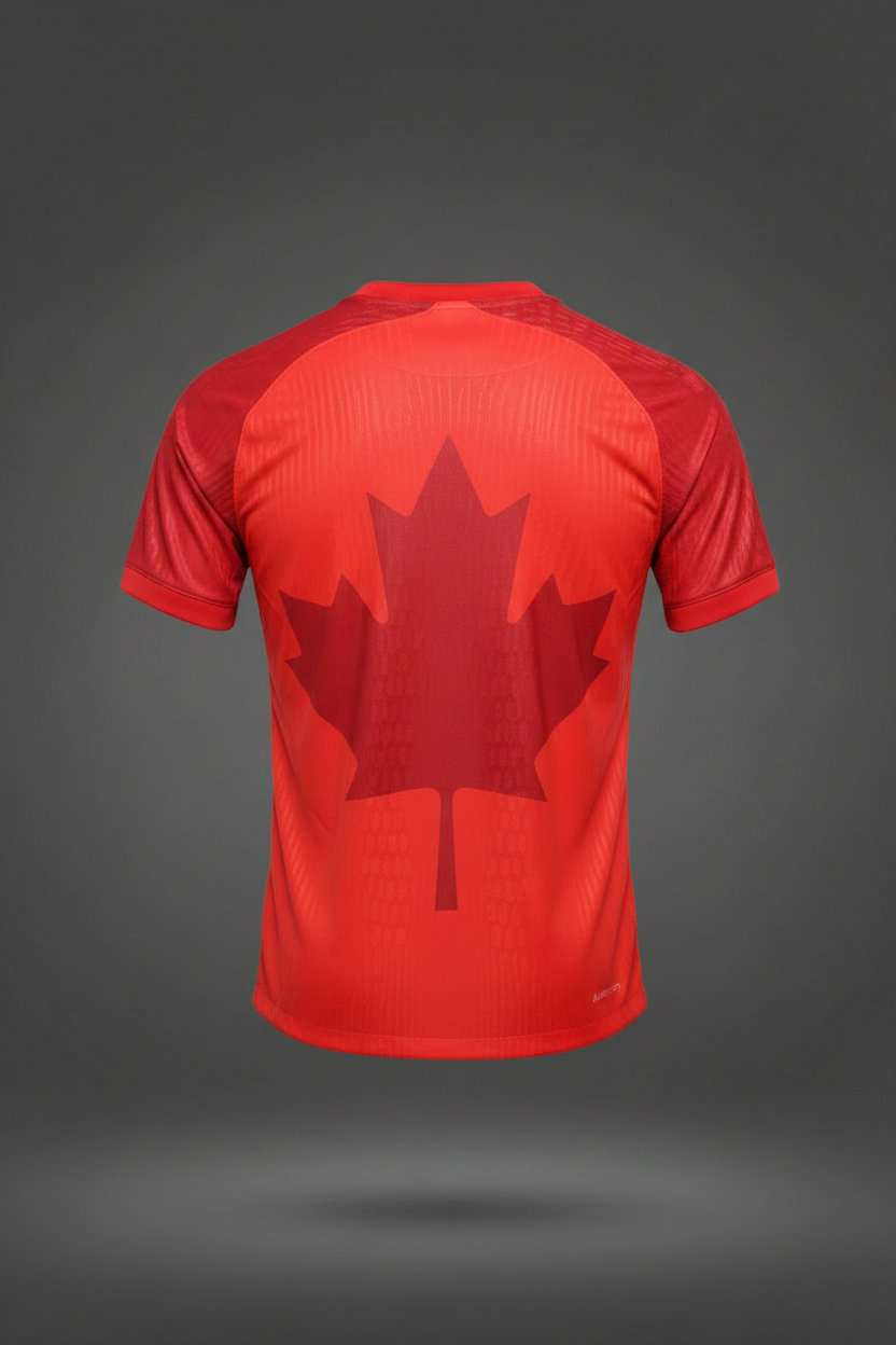 Jersey Canadá trasero con fondo México